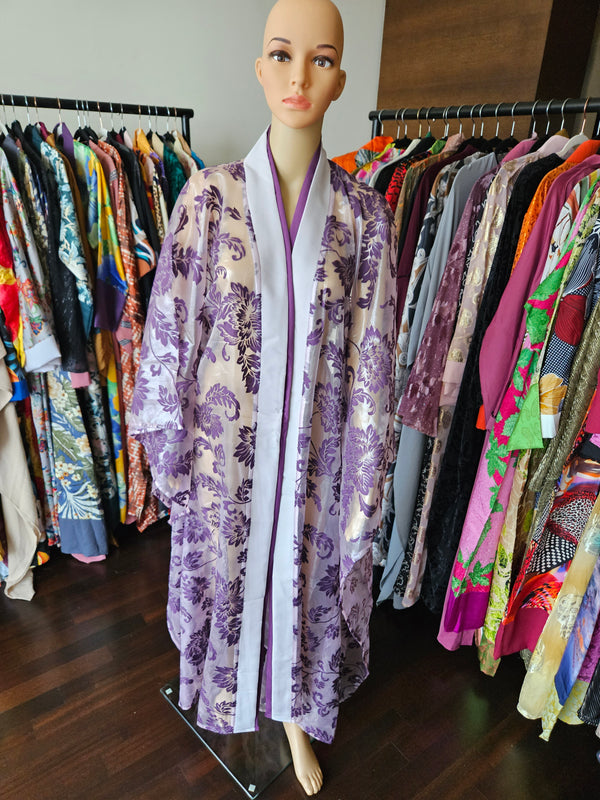 Piper purple kaftan kimono