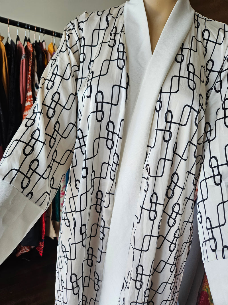 Ivory kimono robe