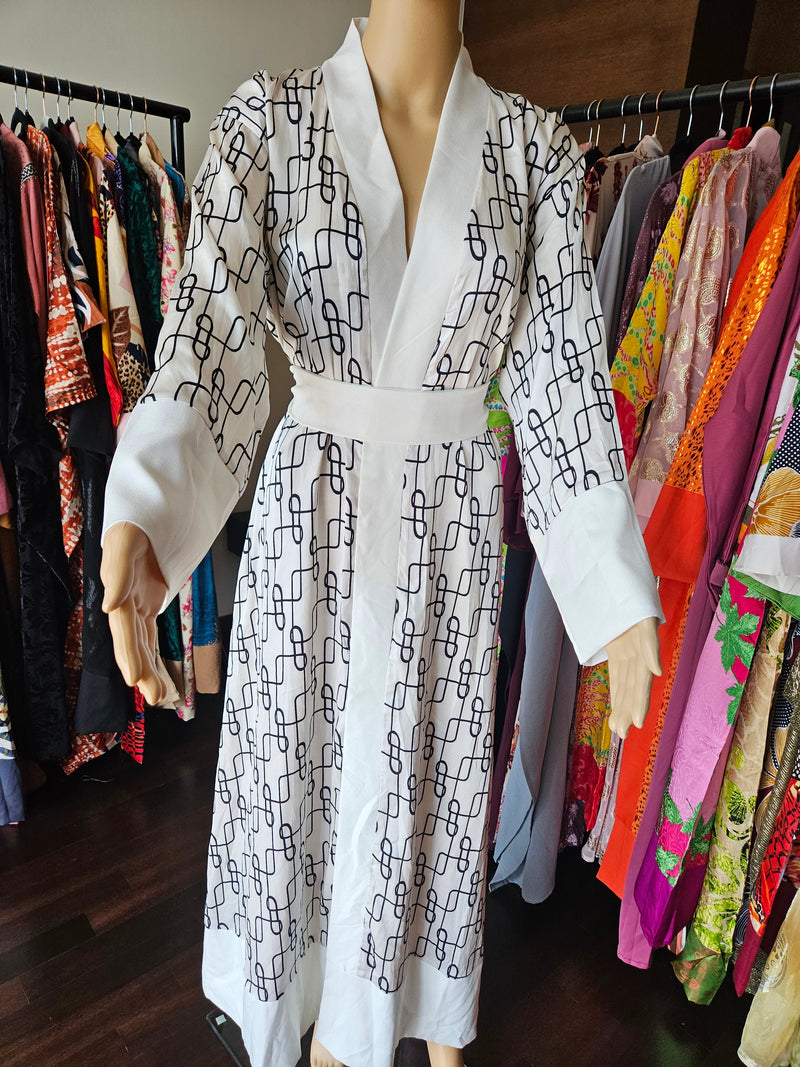 Ivory kimono robe