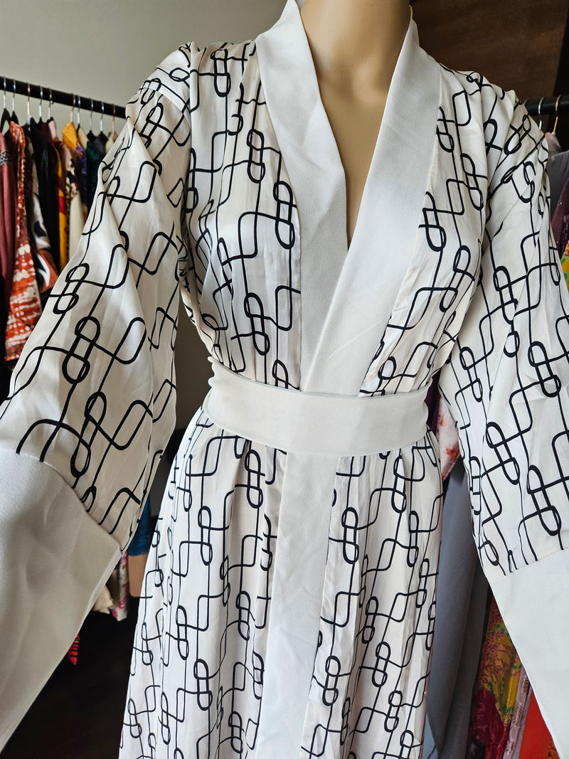 Ivory kimono robe