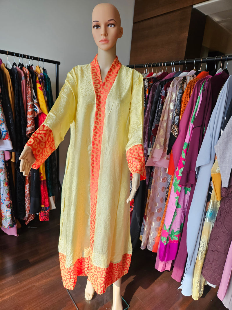 Ella yellow orange kimono