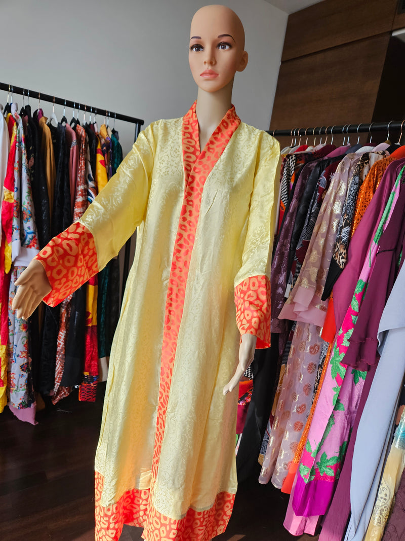 Ella yellow orange kimono