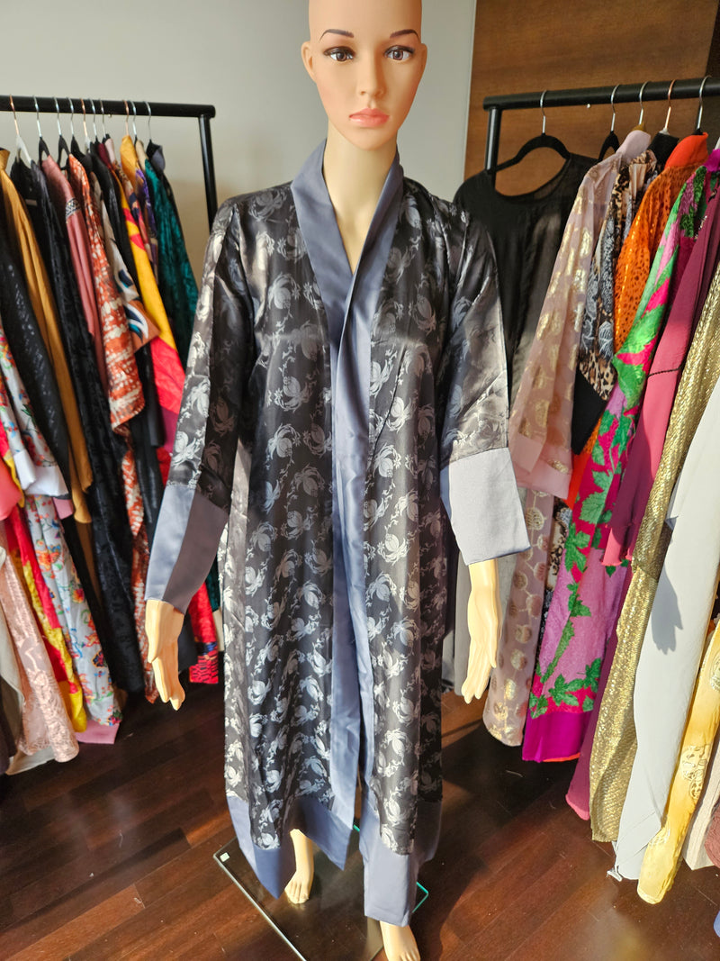 Asa silk kimono robe