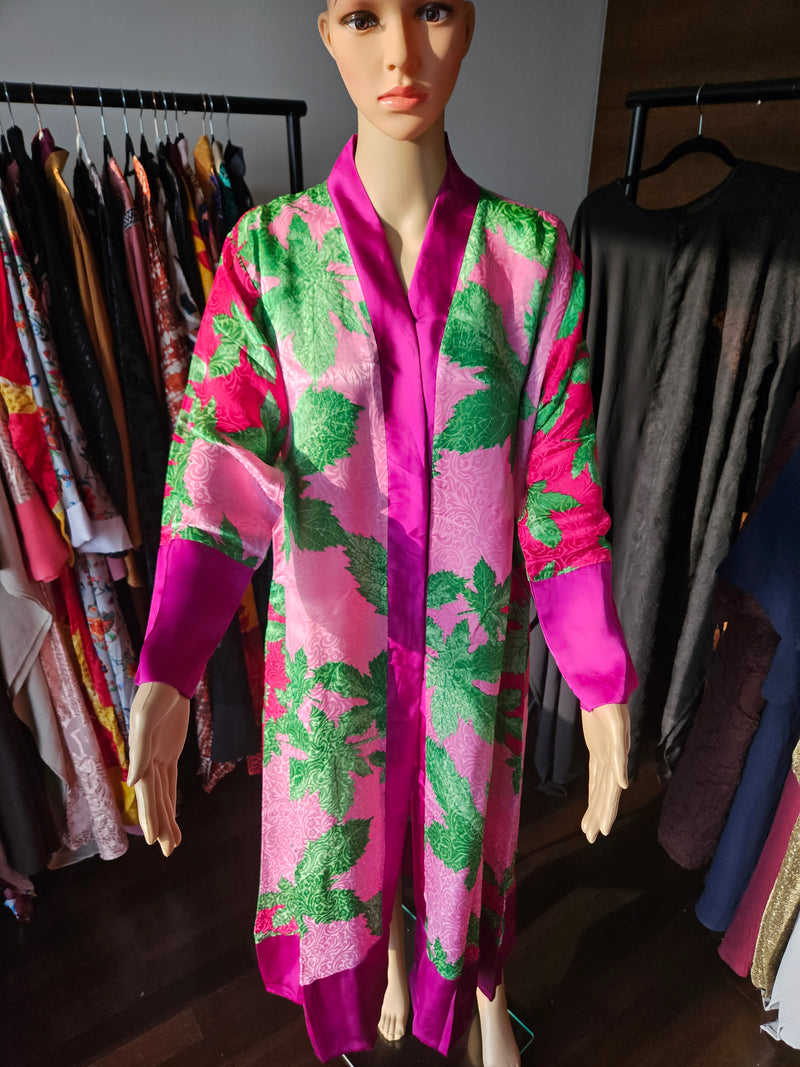 Vivian silk kimono robe