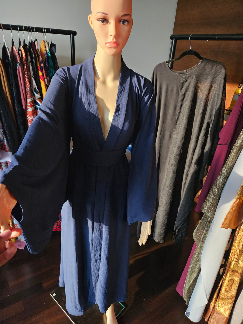 Cassie navy blue abaya