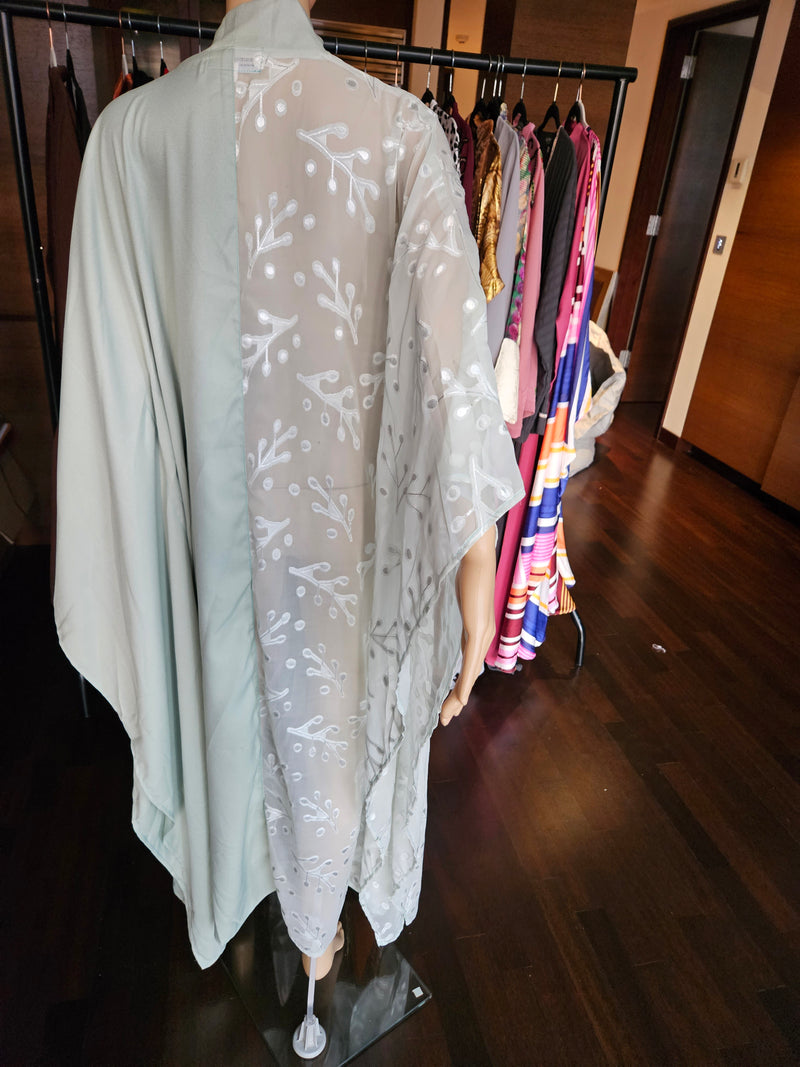 Hailey contrast kimono robe