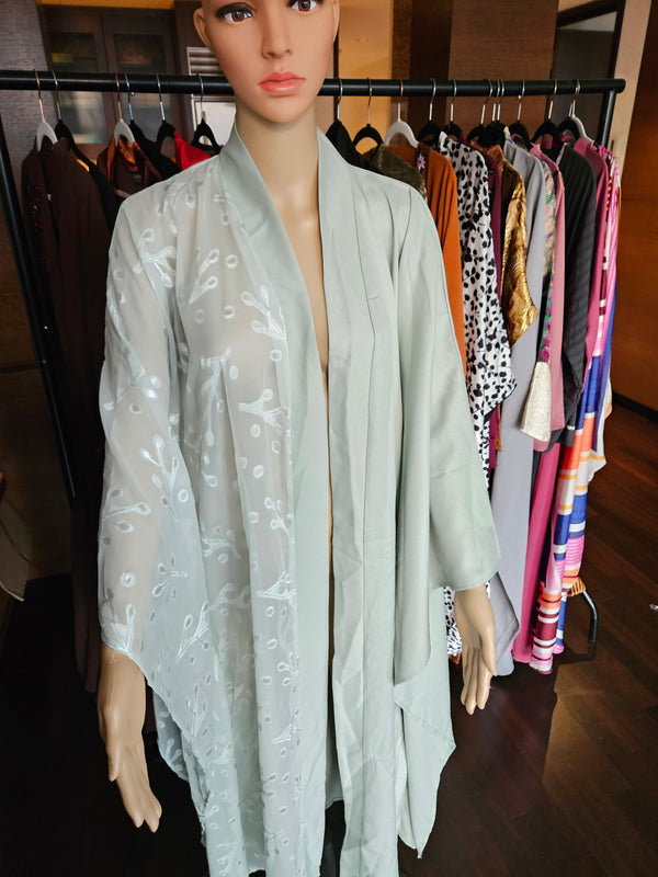 Hailey contrast kimono robe