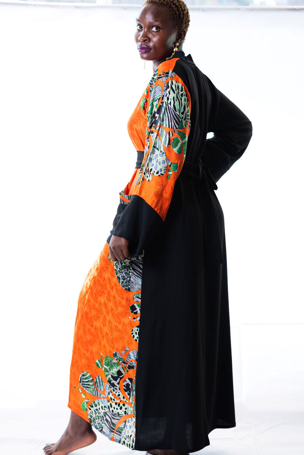 african plus size dressing gown 