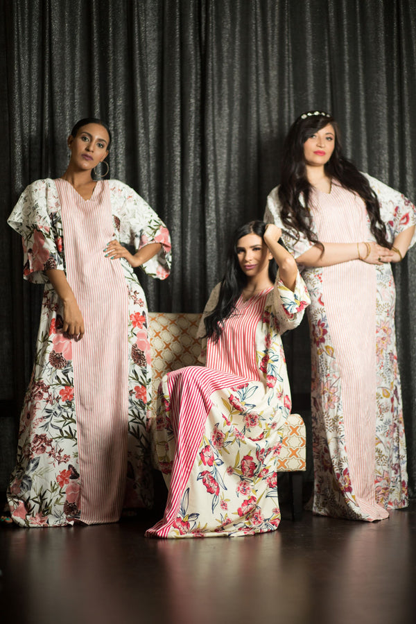 Boho bridesmaid kaftan dresses 