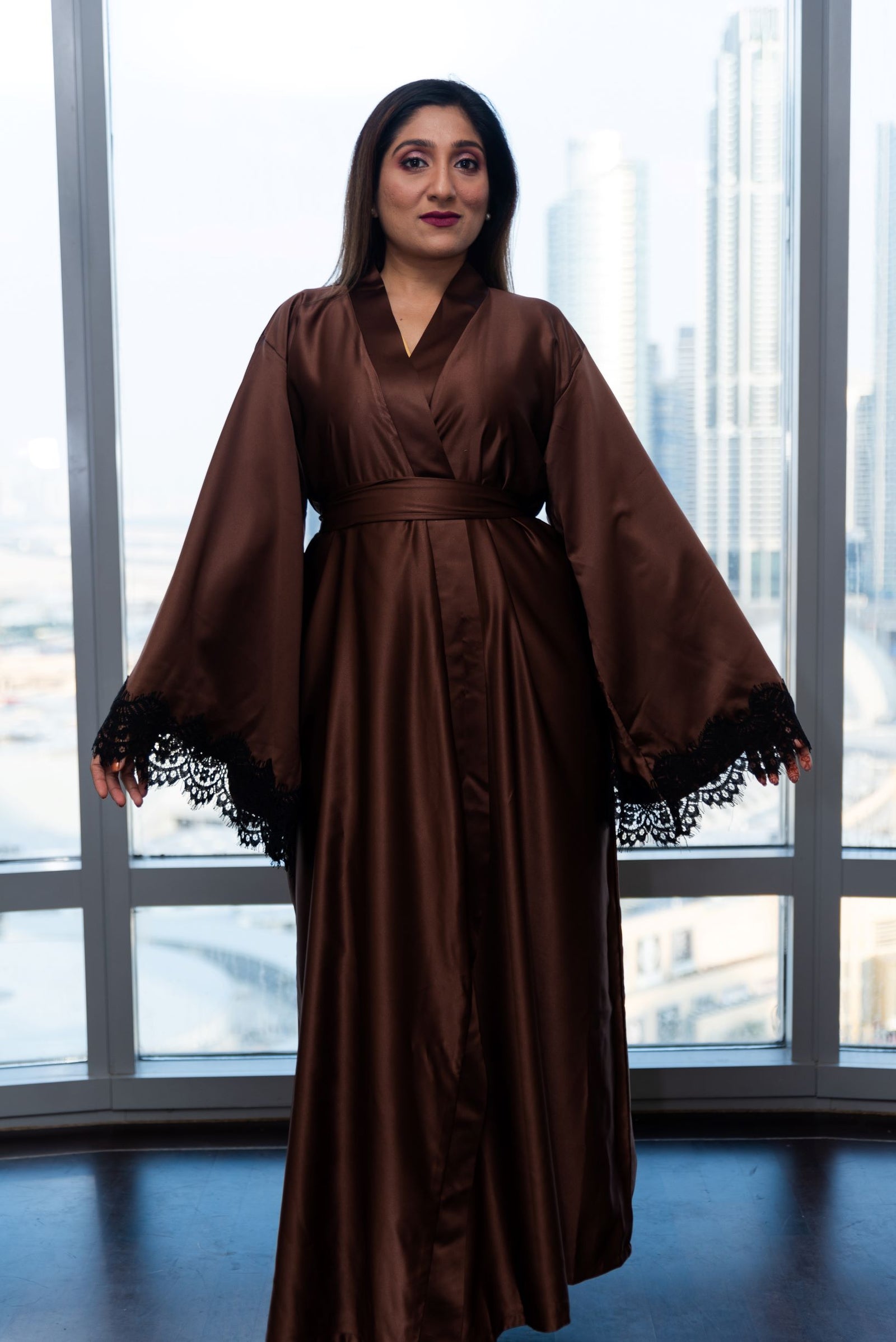 Old Hollywood Robe - Dramatic Satin Robe | Ellectives