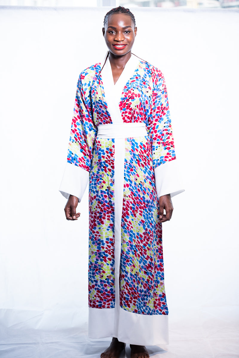 african cotton kimono dress