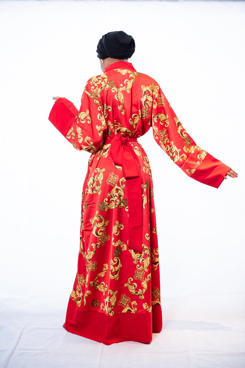 african red gold kimono 