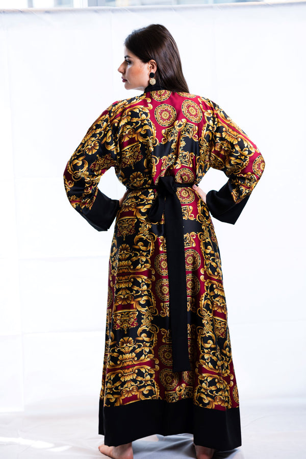 Galiba Robe Silk Kimono Robes - Dressing Gown & Beach robes | Ellectives