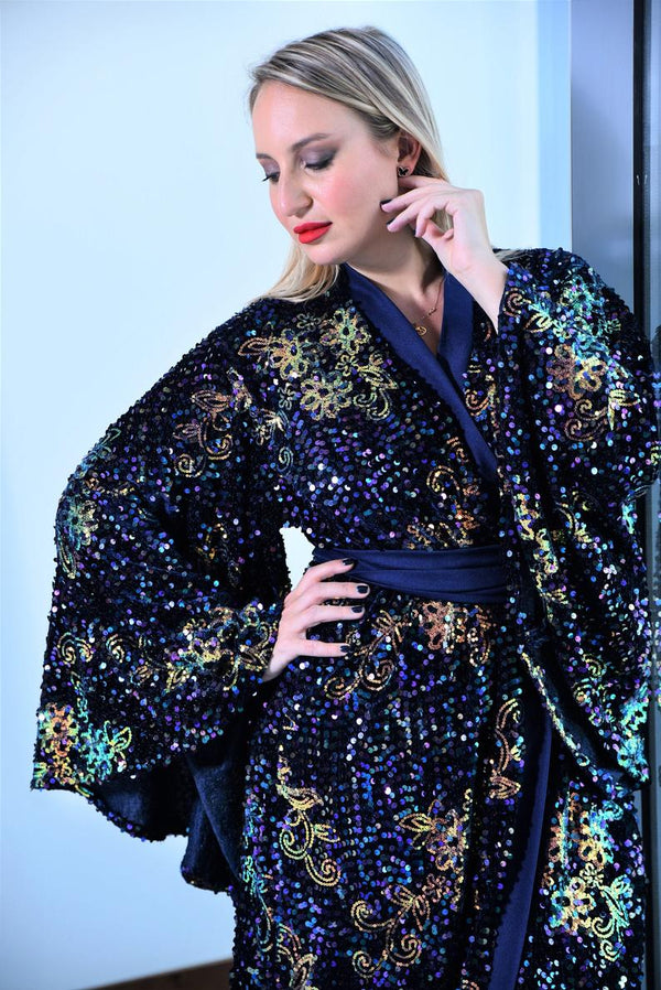 blue velvet kimono ellectives
