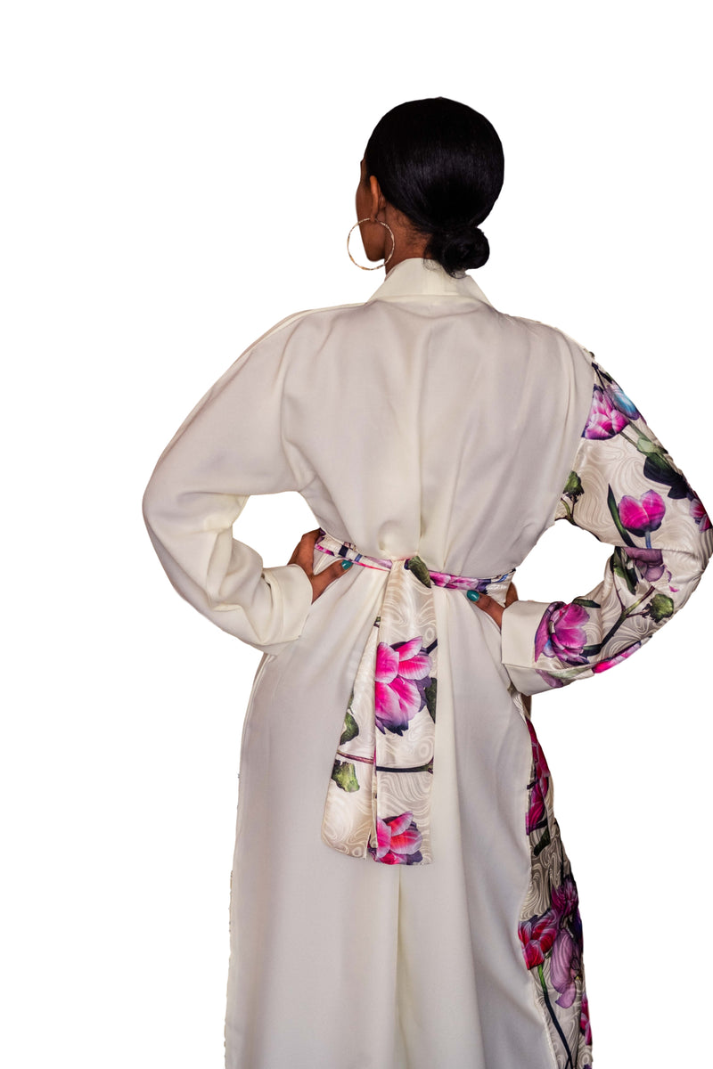 Luxury White Kimono 