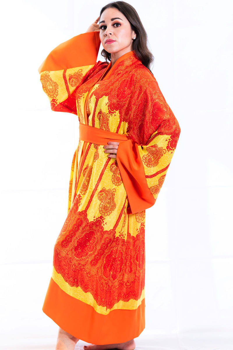 kimono ladies dressing gown Luxury Cotton Kimono Robe for Women