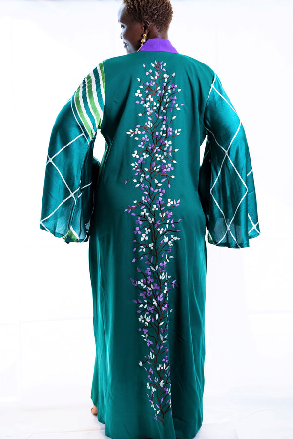embroidered kimono plus size