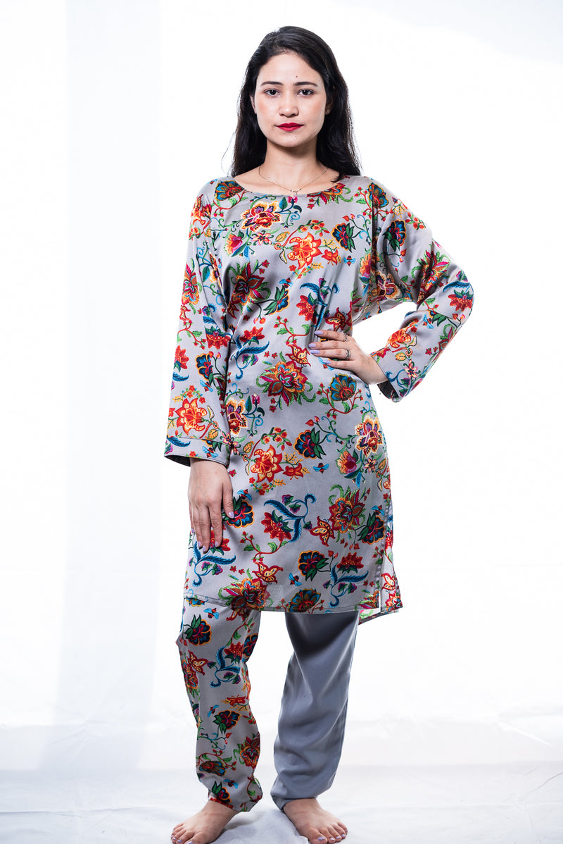 floral tunic pant set