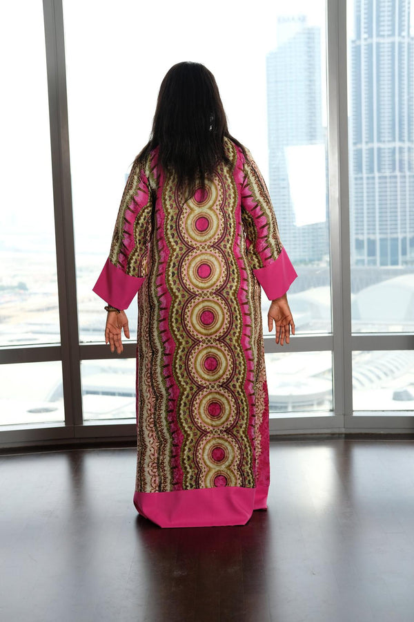 long pink kimono robe ellectives