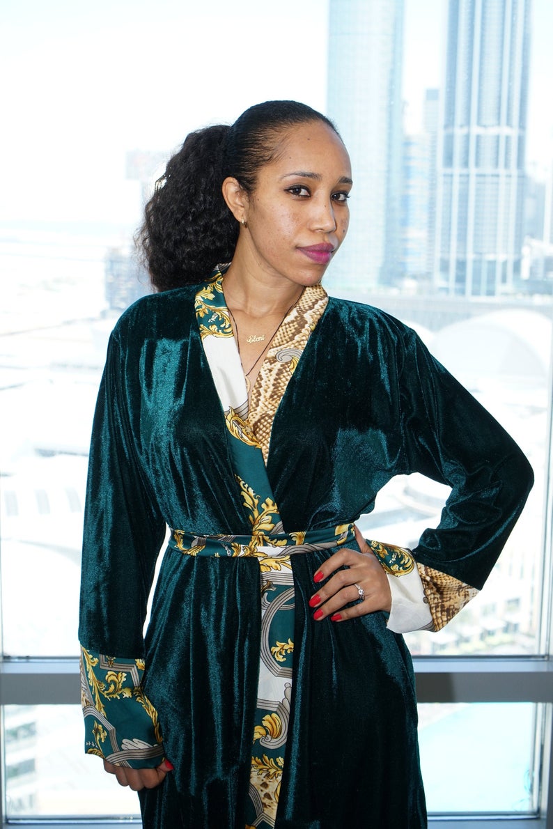 long winter dressing gown