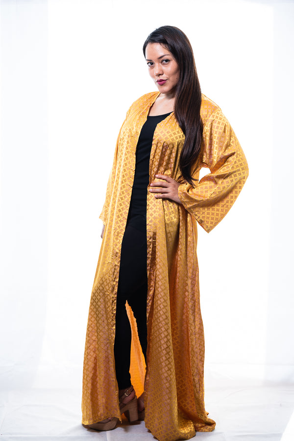 luxury bathrobe gold