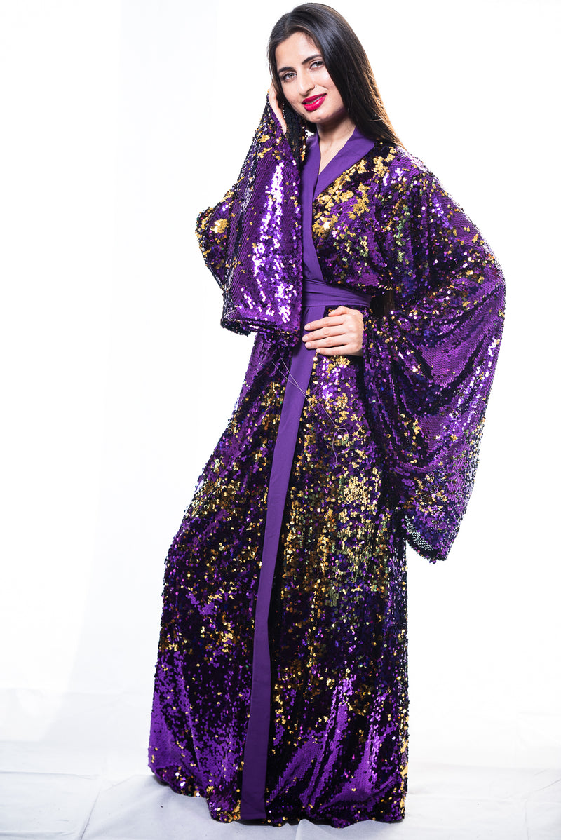 Sequin Kimono - Luxury Sequin Maxi Dress | Ellectives Sequin Kimono - Luxury Sequin Maxi Dress | Ellectives