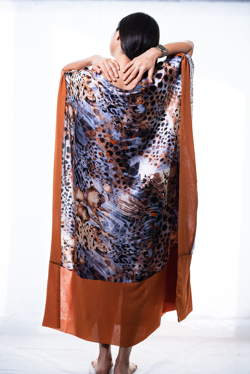 pure silk kaftan dress True Love Silk Kaftan Dress : Pure Silk Statement Kaftan Dress Ek Dori