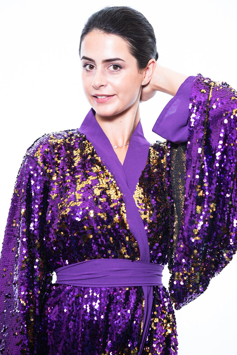 Sequin Kimono - Luxury Sequin Maxi Dress | Ellectives Sequin Kimono - Luxury Sequin Maxi Dress | Ellectives