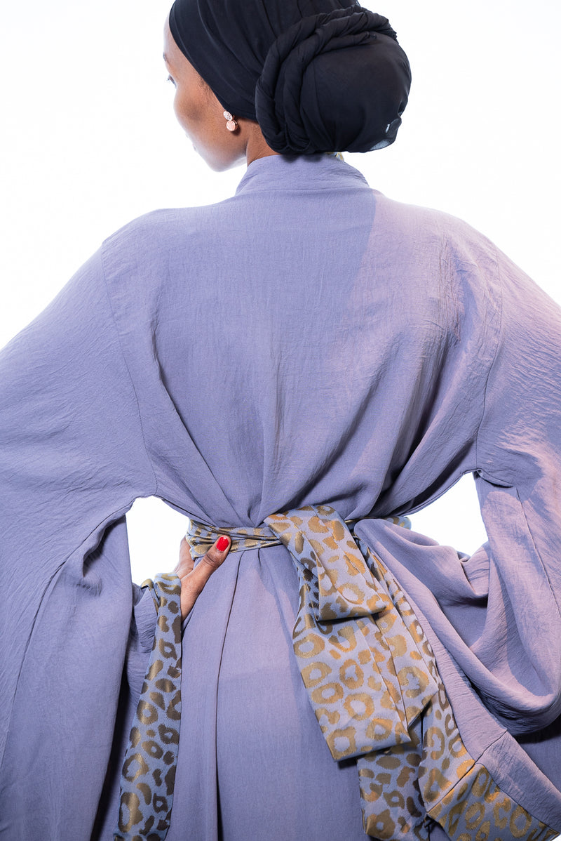 purple kimono dress