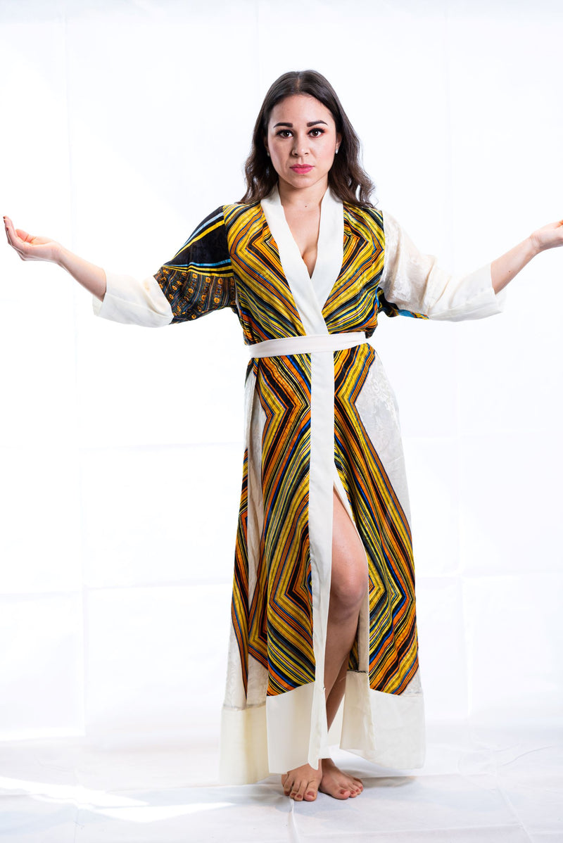 silk dressing gown plus size