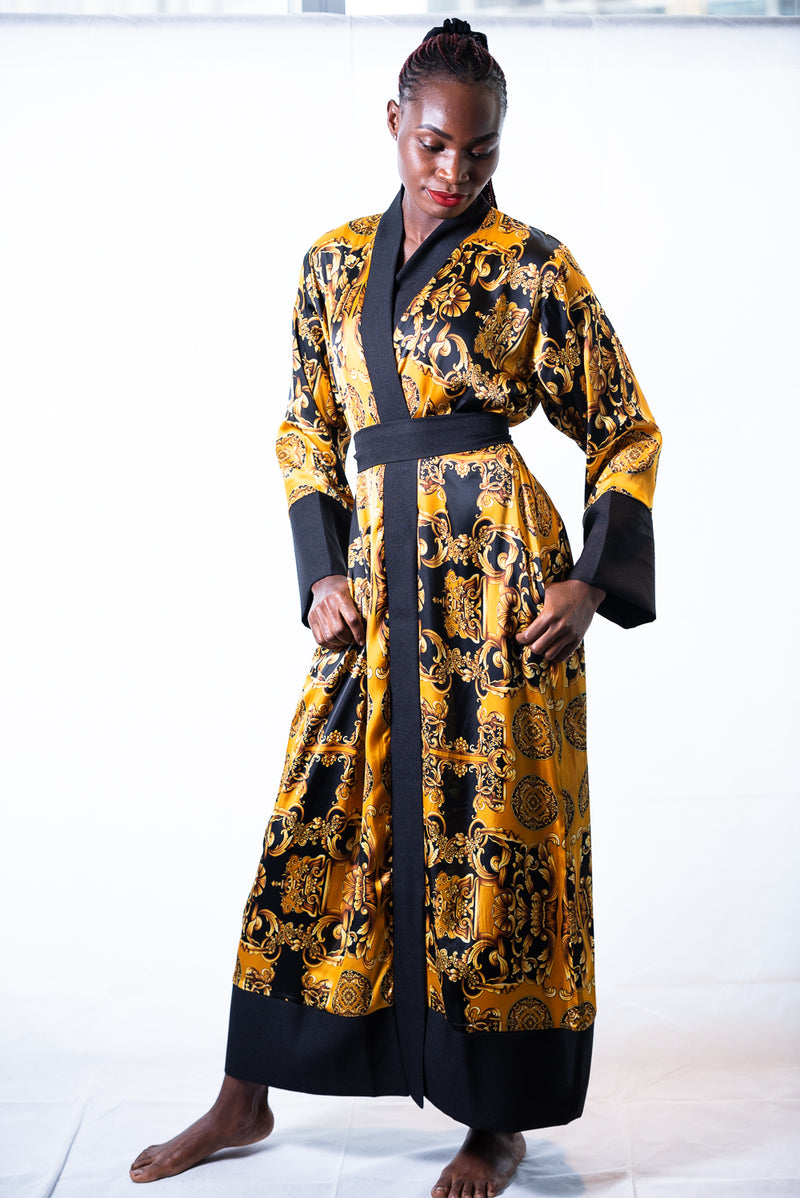 versace style kimono dress